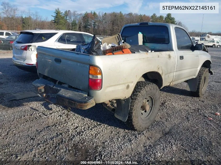 2002 Toyota Tacoma VIN: 5TEPM62NX2Z145161 Lot: 40840951