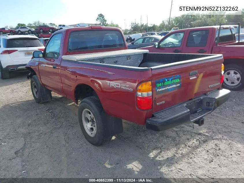 2002 Toyota Tacoma Prerunner VIN: 5TENM92N52Z132262 Lot: 40852399