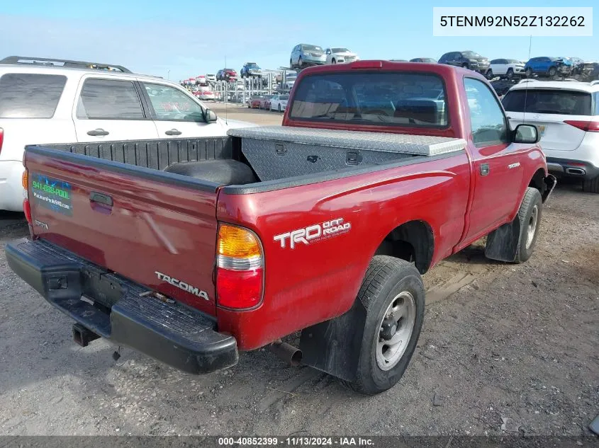 2002 Toyota Tacoma Prerunner VIN: 5TENM92N52Z132262 Lot: 40852399