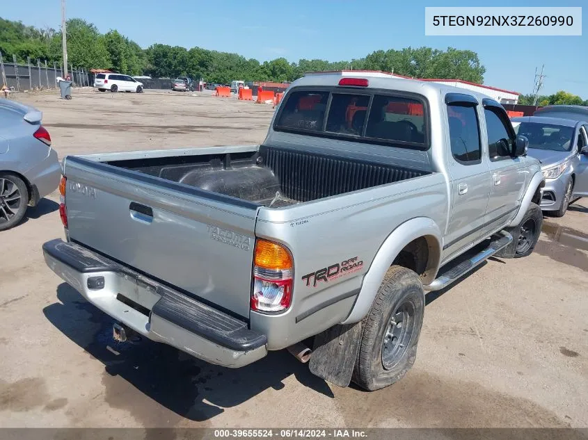 2003 Toyota Tacoma Prerunner V6 VIN: 5TEGN92NX3Z260990 Lot: 39655524