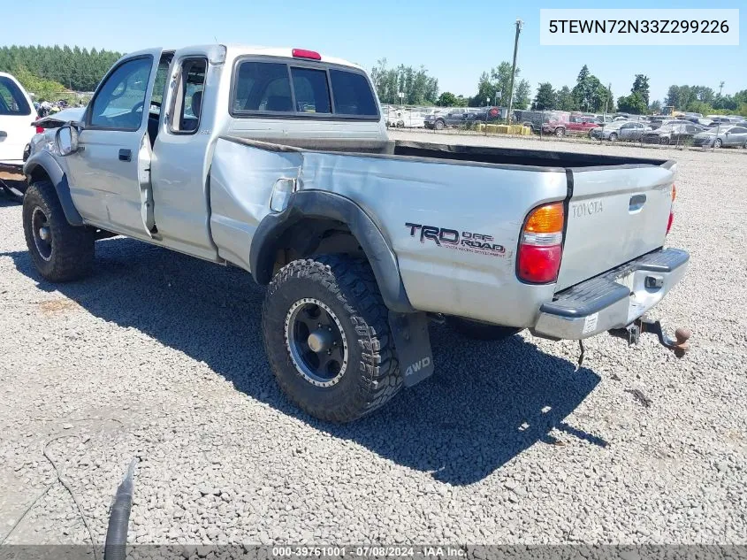 2003 Toyota Tacoma Base V6 VIN: 5TEWN72N33Z299226 Lot: 39761001