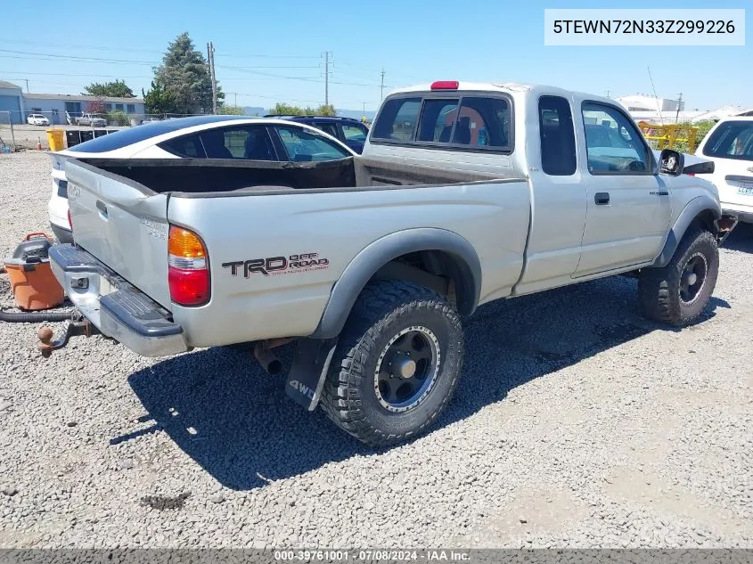 2003 Toyota Tacoma Base V6 VIN: 5TEWN72N33Z299226 Lot: 39761001