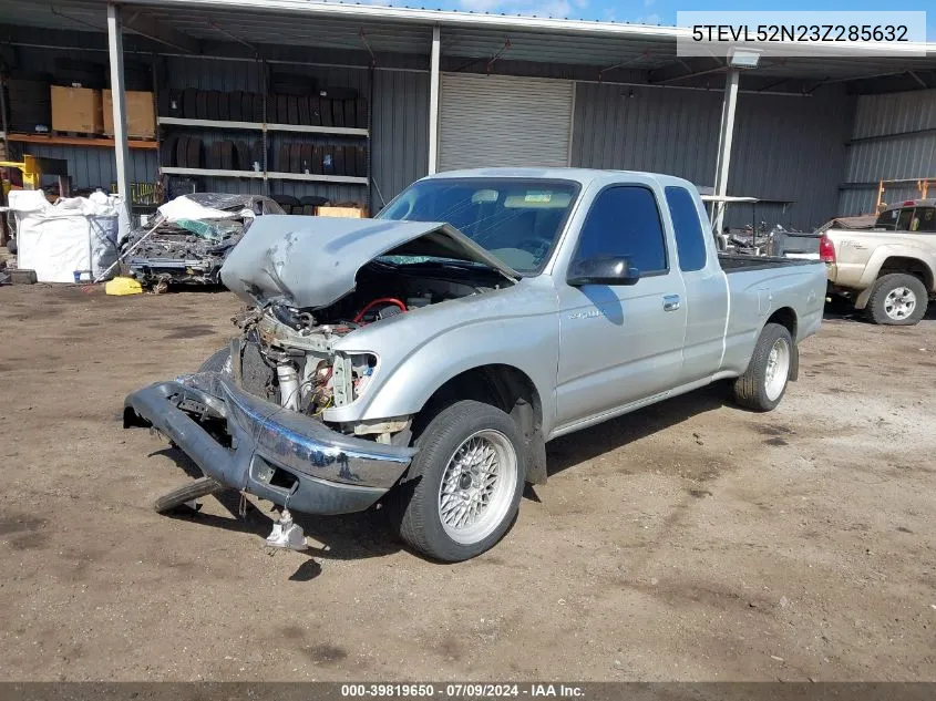 2003 Toyota Tacoma Xtracab VIN: 5TEVL52N23Z285632 Lot: 39819650