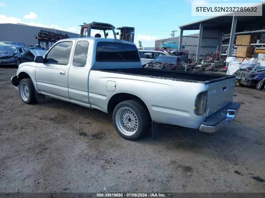 2003 Toyota Tacoma Xtracab VIN: 5TEVL52N23Z285632 Lot: 39819650