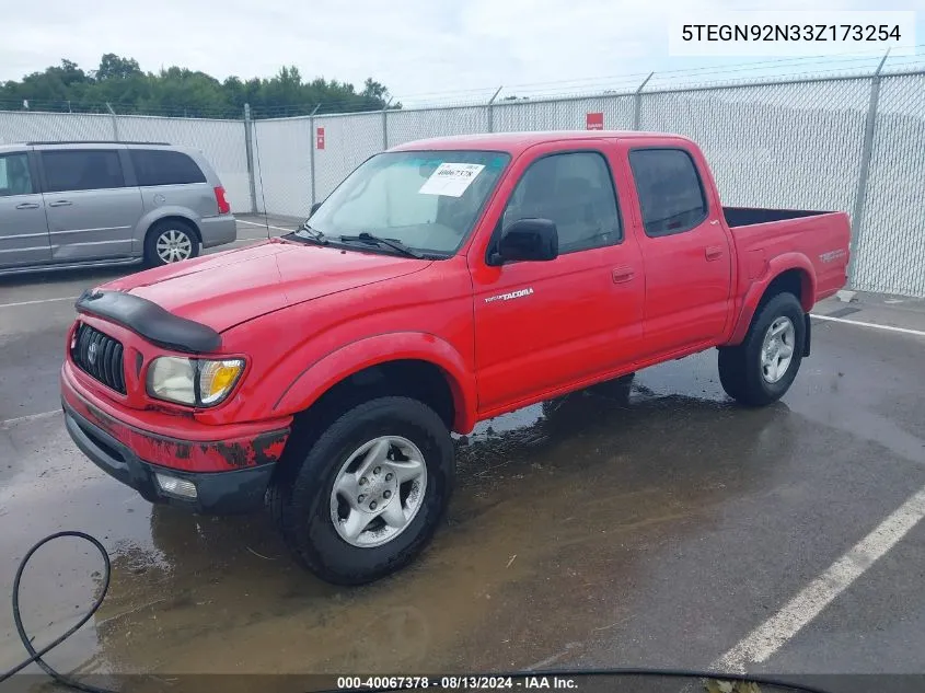 2003 Toyota Tacoma Prerunner V6 VIN: 5TEGN92N33Z173254 Lot: 40067378