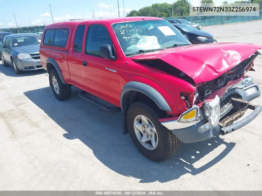 2003 Toyota Tacoma Base V6 VIN: 5TEWN72N33Z256974 Lot: 40079330