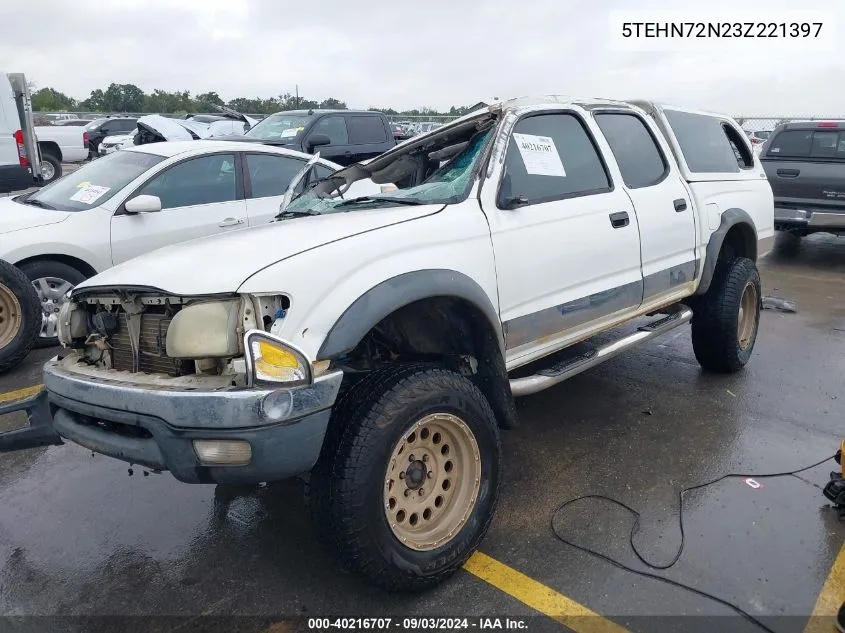 2003 Toyota Tacoma Base V6 VIN: 5TEHN72N23Z221397 Lot: 40216707