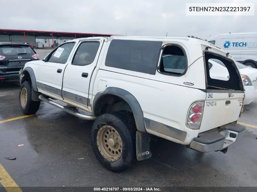 2003 Toyota Tacoma Base V6 VIN: 5TEHN72N23Z221397 Lot: 40216707