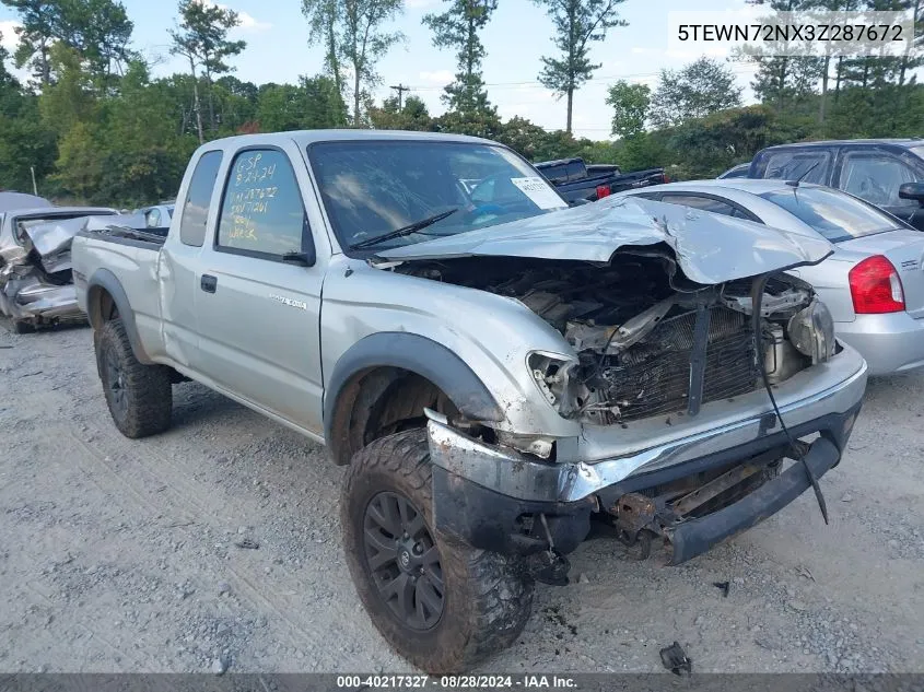 2003 Toyota Tacoma Base V6 VIN: 5TEWN72NX3Z287672 Lot: 40217327