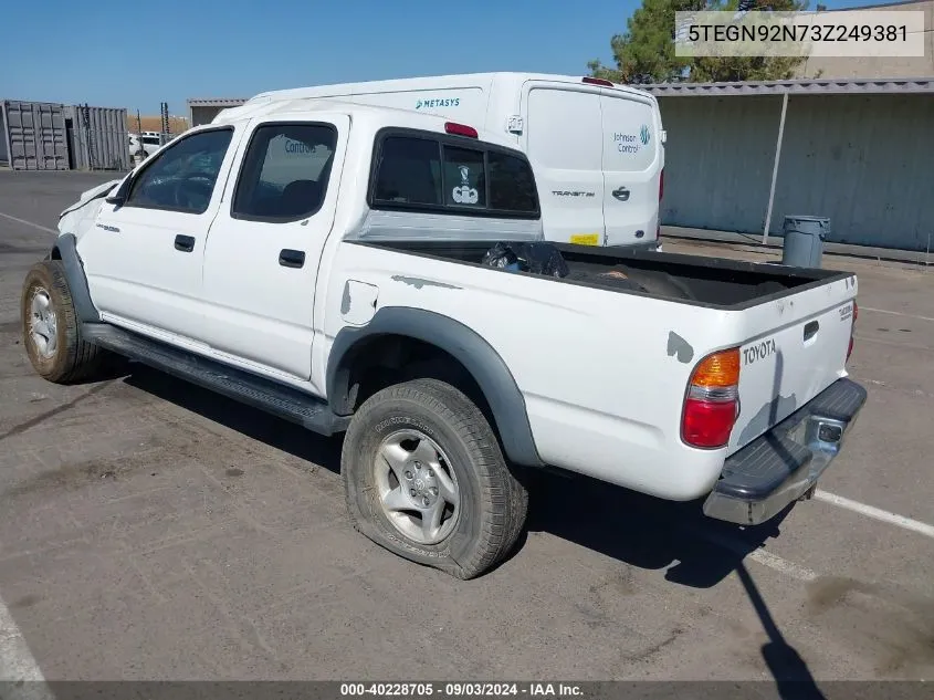 2003 Toyota Tacoma Prerunner V6 VIN: 5TEGN92N73Z249381 Lot: 40228705