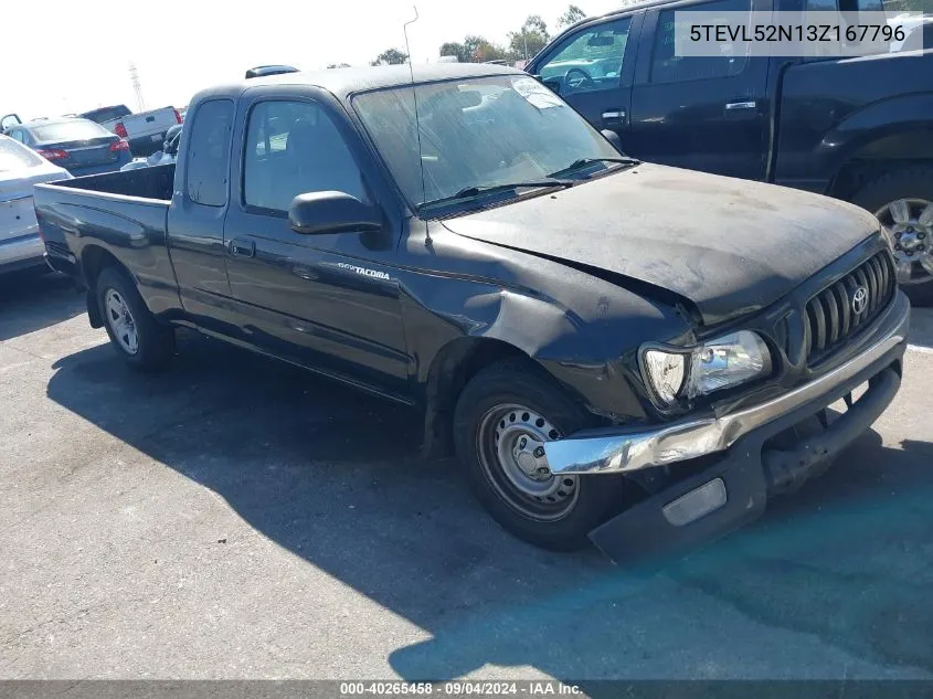 2003 Toyota Tacoma VIN: 5TEVL52N13Z167796 Lot: 40265458