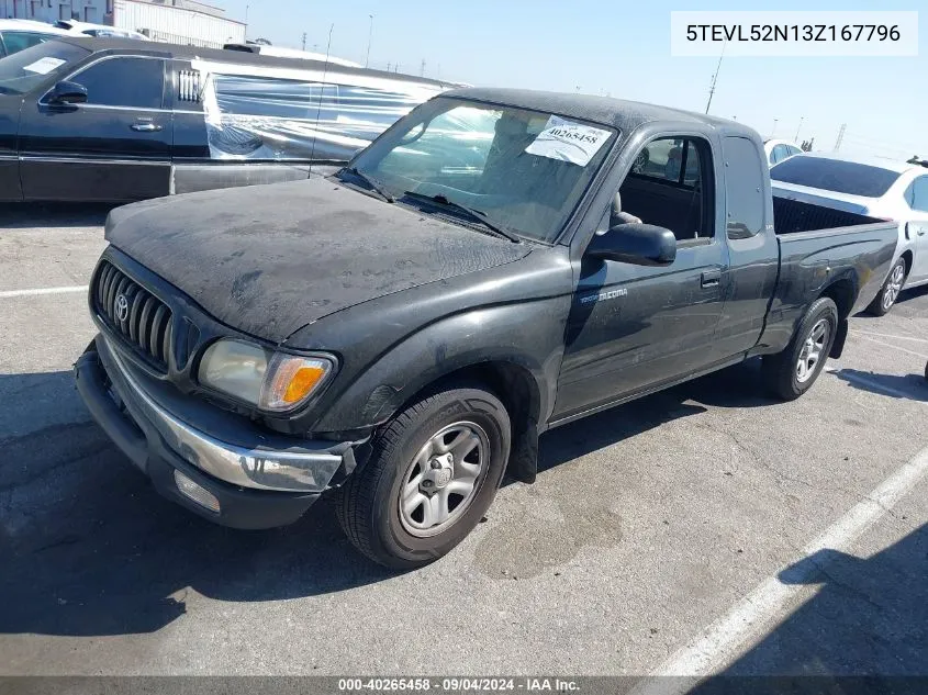 2003 Toyota Tacoma VIN: 5TEVL52N13Z167796 Lot: 40265458