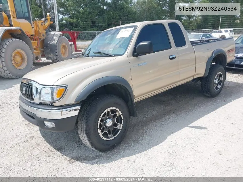 5TESM92N93Z240534 2003 Toyota Tacoma Prerunner