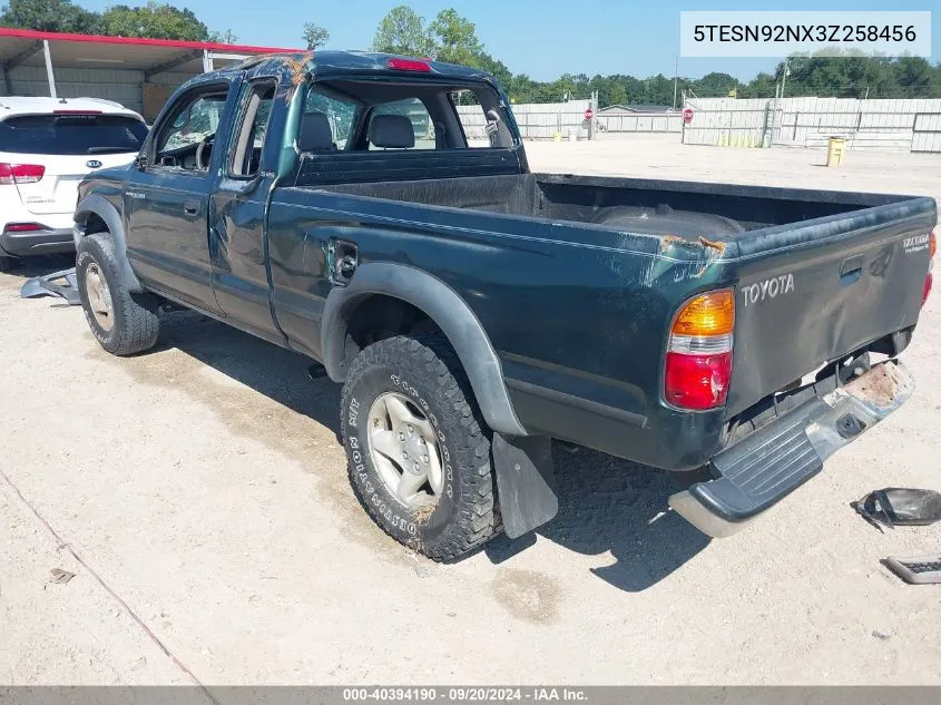 2003 Toyota Tacoma Prerunner V6 VIN: 5TESN92NX3Z258456 Lot: 40394190