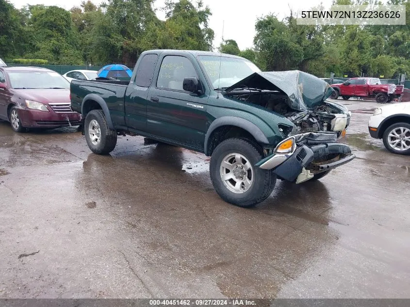 2003 Toyota Tacoma Base V6 VIN: 5TEWN72N13Z236626 Lot: 40451462