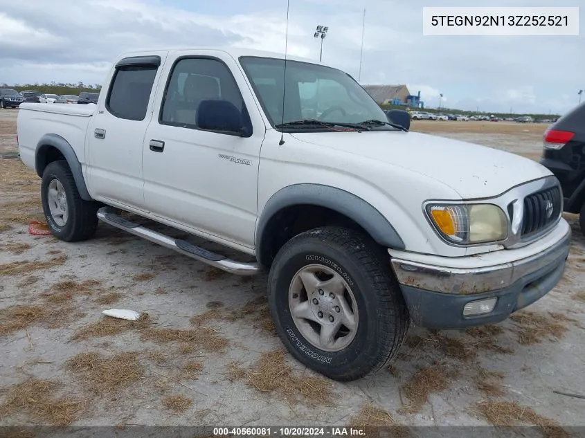 2003 Toyota Tacoma Prerunner V6 VIN: 5TEGN92N13Z252521 Lot: 40560081