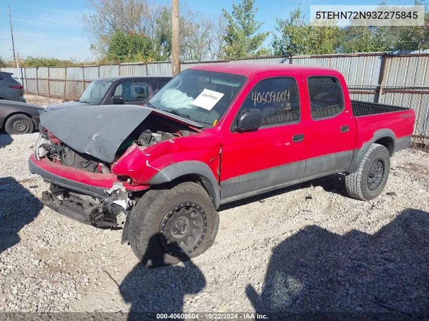 2003 Toyota Tacoma Base V6 VIN: 5TEHN72N93Z275845 Lot: 40609604