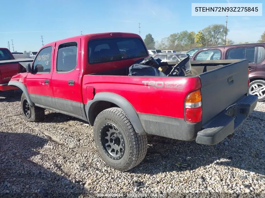 2003 Toyota Tacoma Base V6 VIN: 5TEHN72N93Z275845 Lot: 40609604