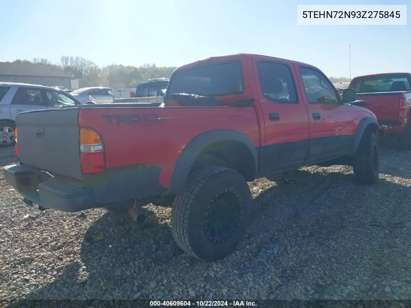 2003 Toyota Tacoma Base V6 VIN: 5TEHN72N93Z275845 Lot: 40609604