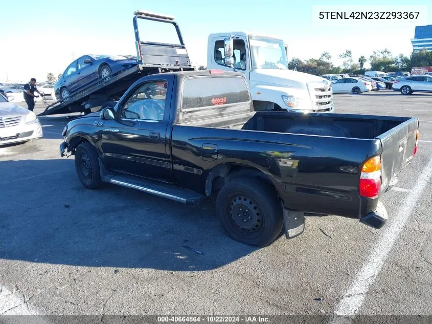 2003 Toyota Tacoma VIN: 5TENL42N23Z293367 Lot: 40664864