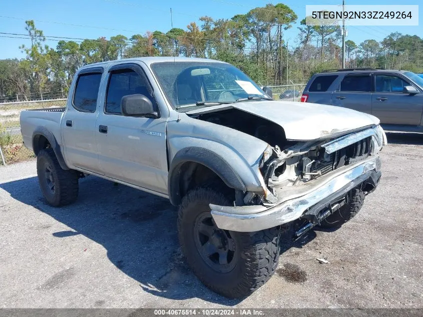 2003 Toyota Tacoma Double Cab Prerunner VIN: 5TEGN92N33Z249264 Lot: 40675514