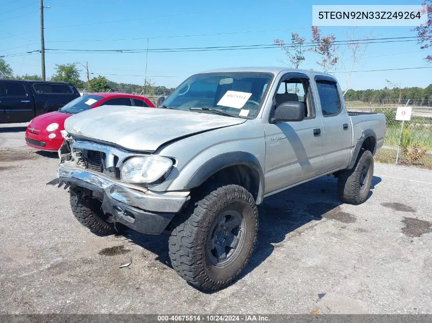 2003 Toyota Tacoma Double Cab Prerunner VIN: 5TEGN92N33Z249264 Lot: 40675514