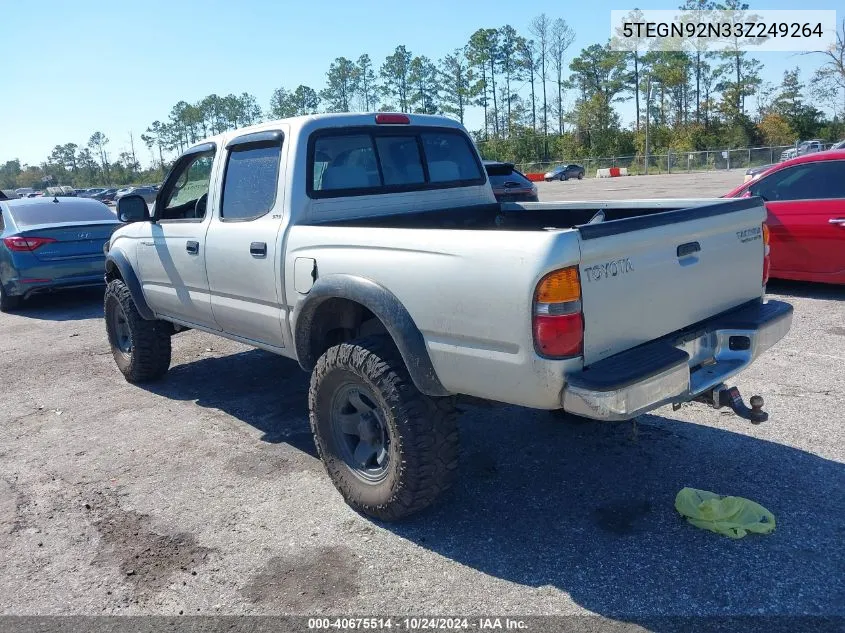 2003 Toyota Tacoma Double Cab Prerunner VIN: 5TEGN92N33Z249264 Lot: 40675514