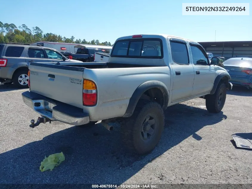 2003 Toyota Tacoma Double Cab Prerunner VIN: 5TEGN92N33Z249264 Lot: 40675514