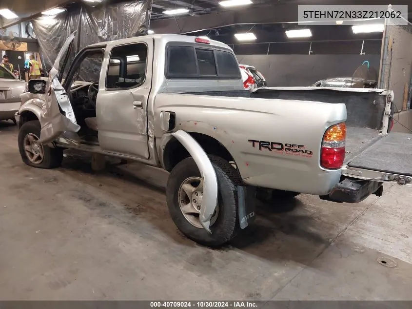 2003 Toyota Tacoma Base V6 VIN: 5TEHN72N33Z212062 Lot: 40709024