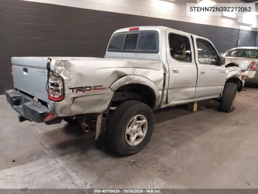 2003 Toyota Tacoma Base V6 VIN: 5TEHN72N33Z212062 Lot: 40709024