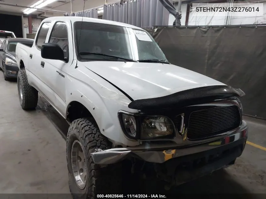 2003 Toyota Tacoma Base V6 VIN: 5TEHN72N43Z276014 Lot: 40825646