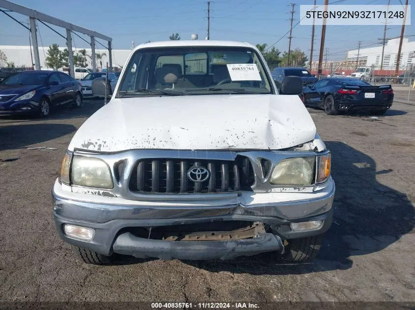 2003 Toyota Tacoma Prerunner V6 VIN: 5TEGN92N93Z171248 Lot: 40835761