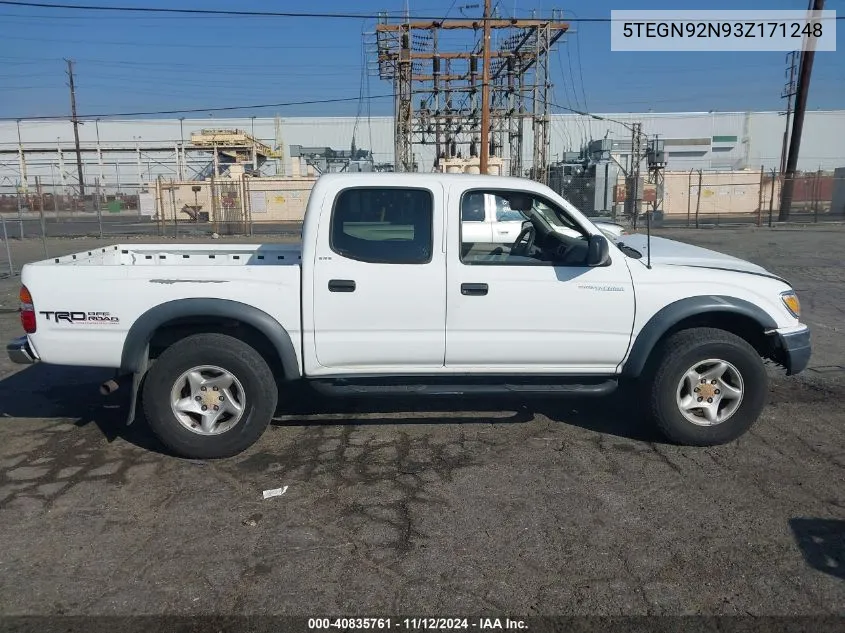 2003 Toyota Tacoma Prerunner V6 VIN: 5TEGN92N93Z171248 Lot: 40835761