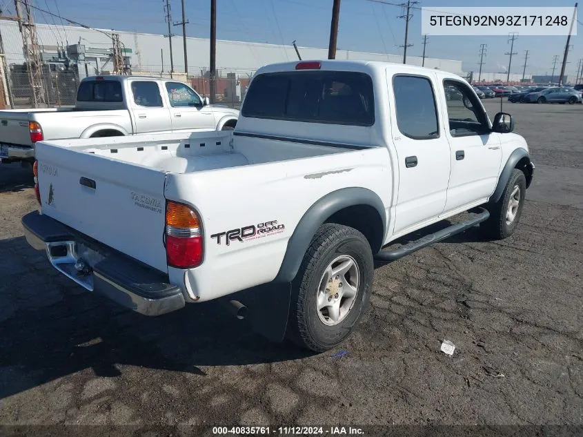 2003 Toyota Tacoma Prerunner V6 VIN: 5TEGN92N93Z171248 Lot: 40835761