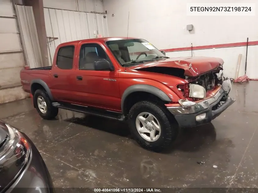 2003 Toyota Tacoma Prerunner V6 VIN: 5TEGN92N73Z198724 Lot: 40841056