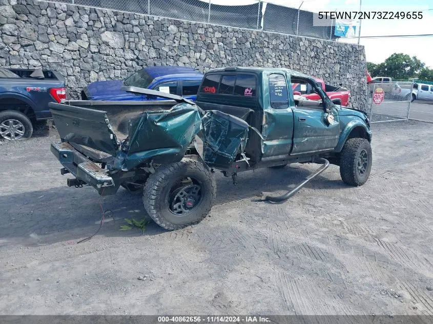 2003 Toyota Tacoma Base V6 VIN: 5TEWN72N73Z249655 Lot: 40862656