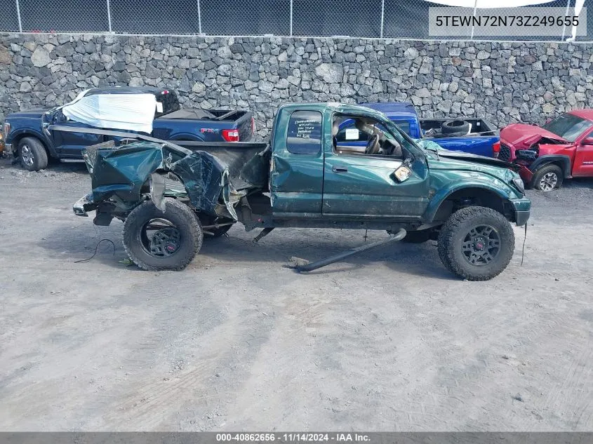 2003 Toyota Tacoma Base V6 VIN: 5TEWN72N73Z249655 Lot: 40862656