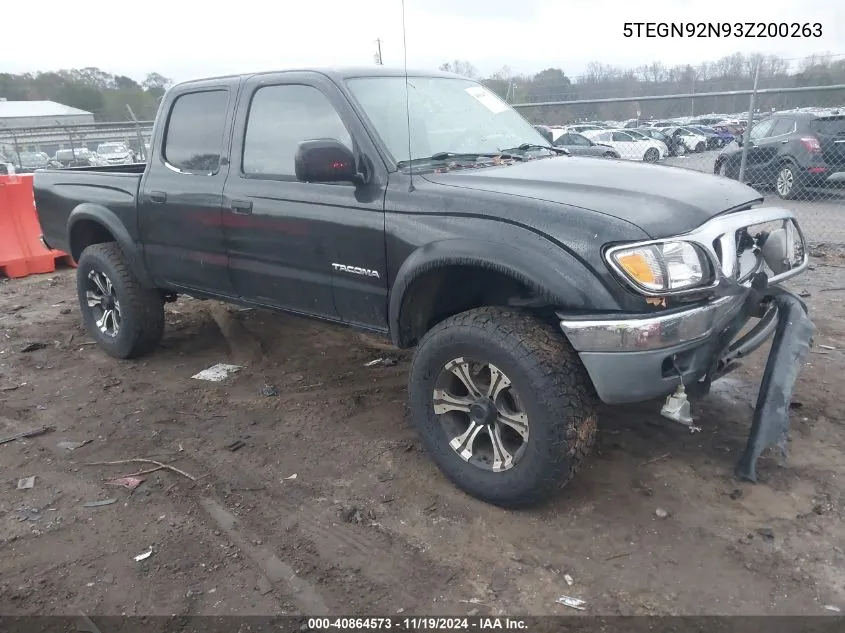 2003 Toyota Tacoma Prerunner V6 VIN: 5TEGN92N93Z200263 Lot: 40864573