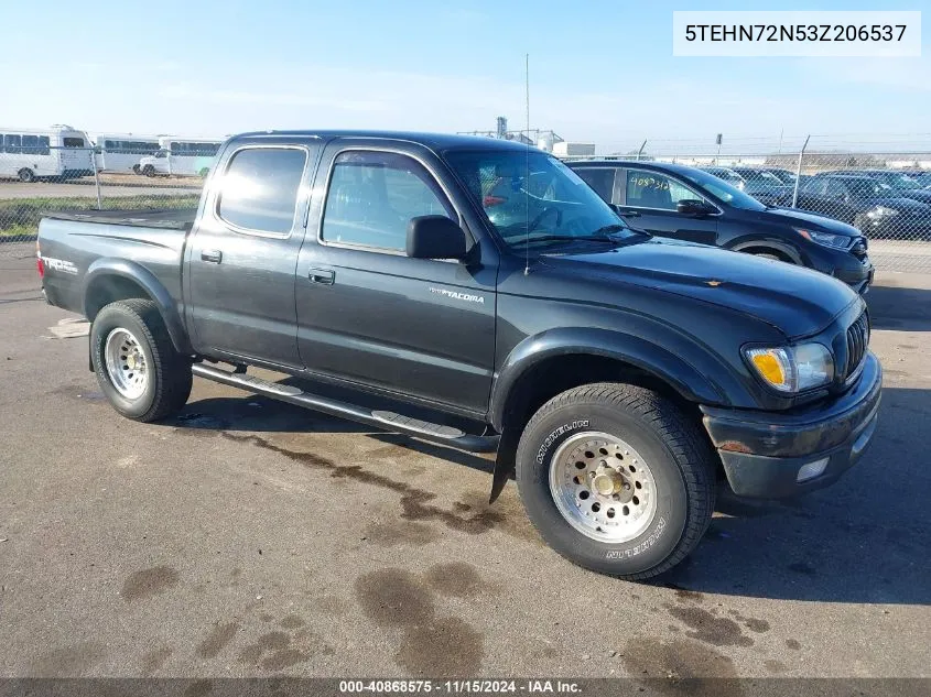 2003 Toyota Tacoma Base V6 VIN: 5TEHN72N53Z206537 Lot: 40868575