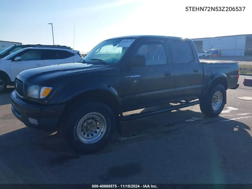 2003 Toyota Tacoma Base V6 VIN: 5TEHN72N53Z206537 Lot: 40868575