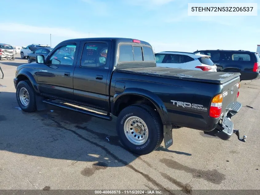 2003 Toyota Tacoma Base V6 VIN: 5TEHN72N53Z206537 Lot: 40868575