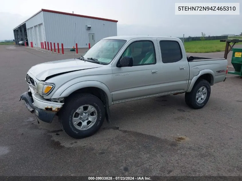 2004 Toyota Tacoma Base V6 VIN: 5TEHN72N94Z465310 Lot: 39933828