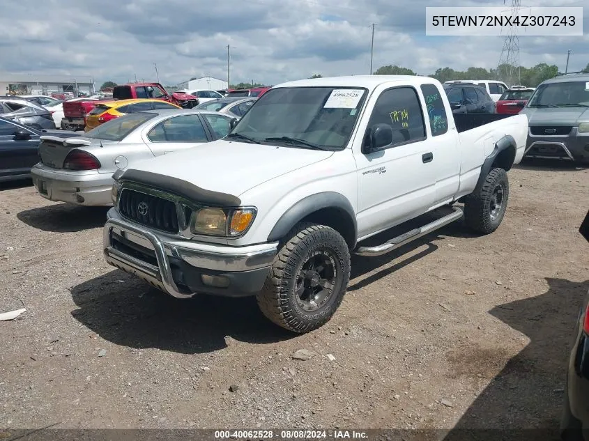 2004 Toyota Tacoma Base V6 VIN: 5TEWN72NX4Z307243 Lot: 40062528