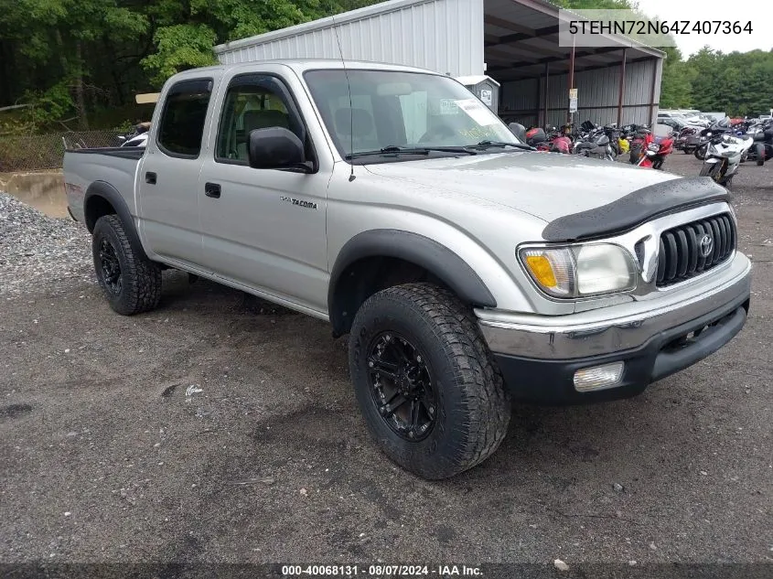 2004 Toyota Tacoma Base V6 VIN: 5TEHN72N64Z407364 Lot: 40068131