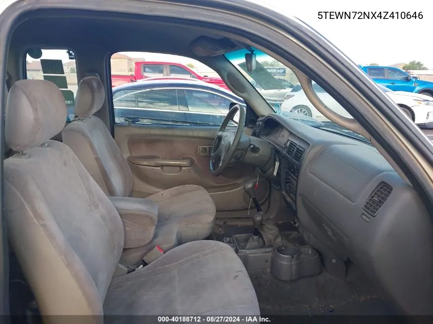 5TEWN72NX4Z410646 2004 Toyota Tacoma Base V6