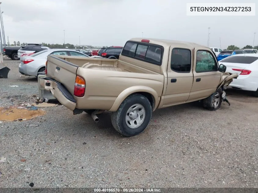 2004 Toyota Tacoma Prerunner V6 VIN: 5TEGN92N34Z327253 Lot: 40195570