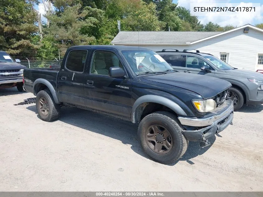 2004 Toyota Tacoma Base V6 VIN: 5TEHN72N74Z417871 Lot: 40248254