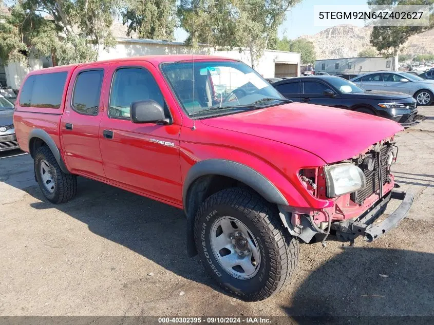 2004 Toyota Tacoma Prerunner VIN: 5TEGM92N64Z402627 Lot: 40302395