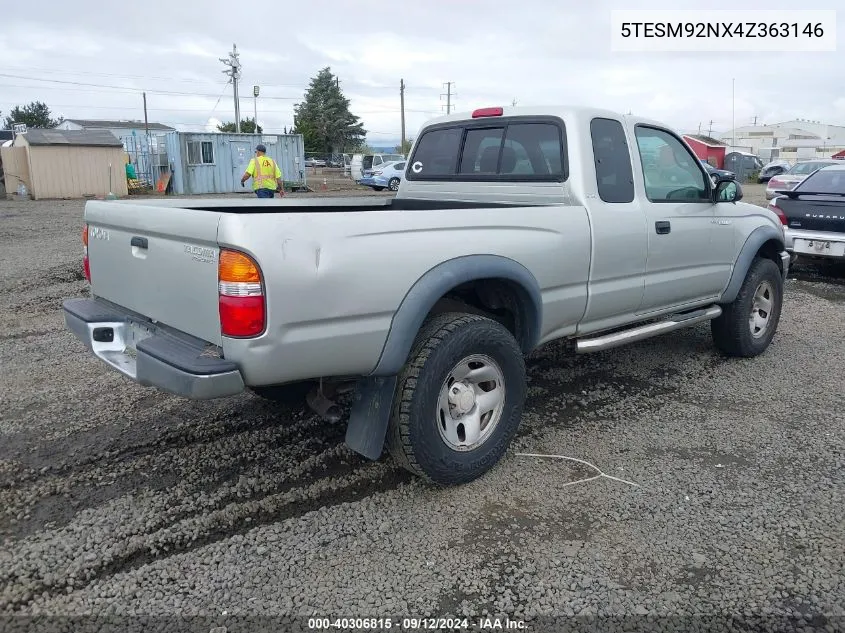 2004 Toyota Tacoma Prerunner VIN: 5TESM92NX4Z363146 Lot: 40306815