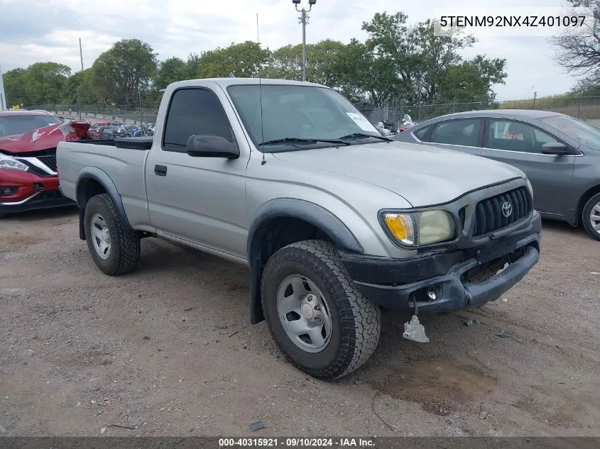 2004 Toyota Tacoma Prerunner VIN: 5TENM92NX4Z401097 Lot: 40315921